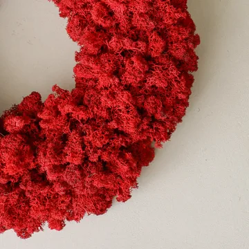 Moss Wreath coroa de musgo - Red, Ø40 cm - Botané