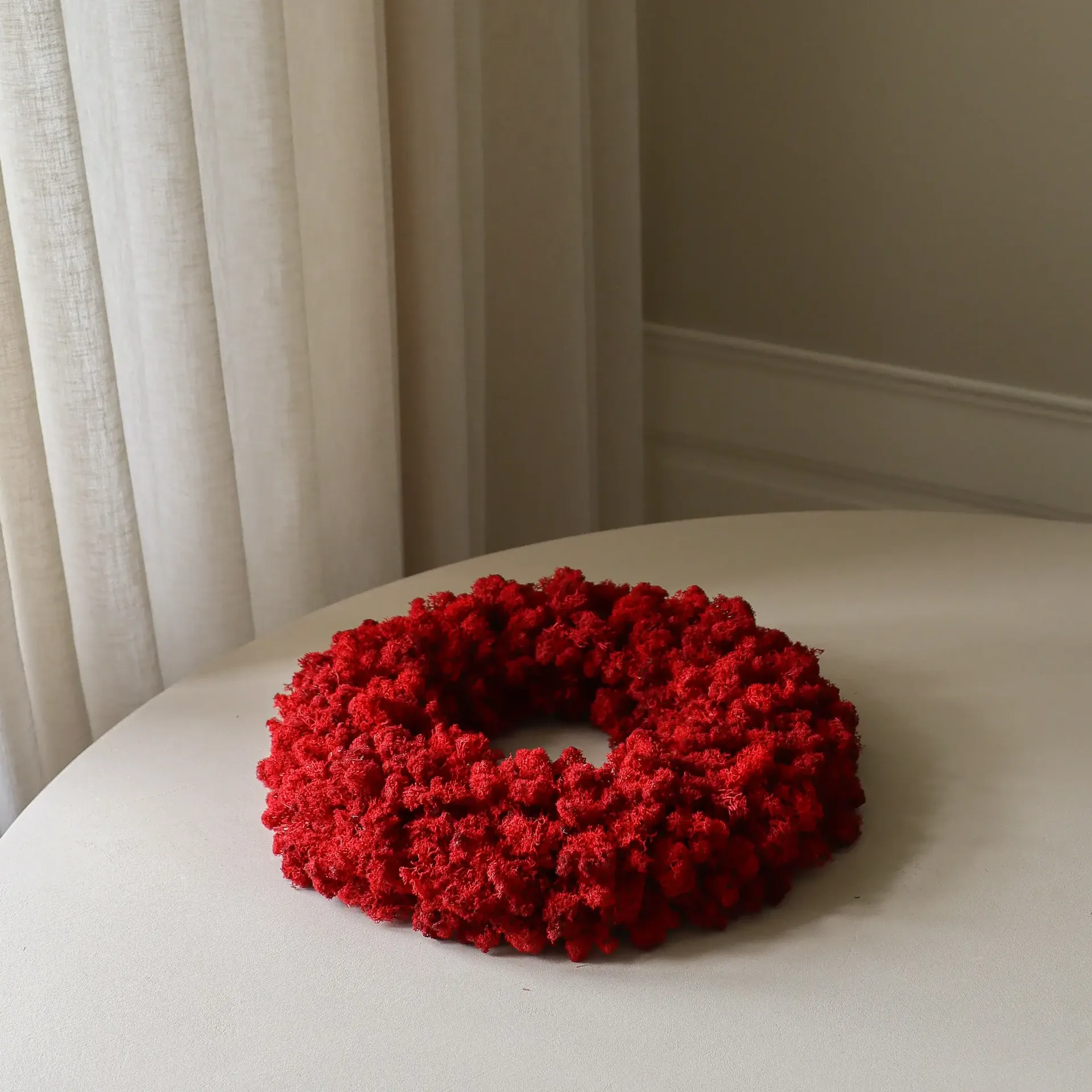 Moss Wreath coroa de musgo, Red, Ø40 cm Botané