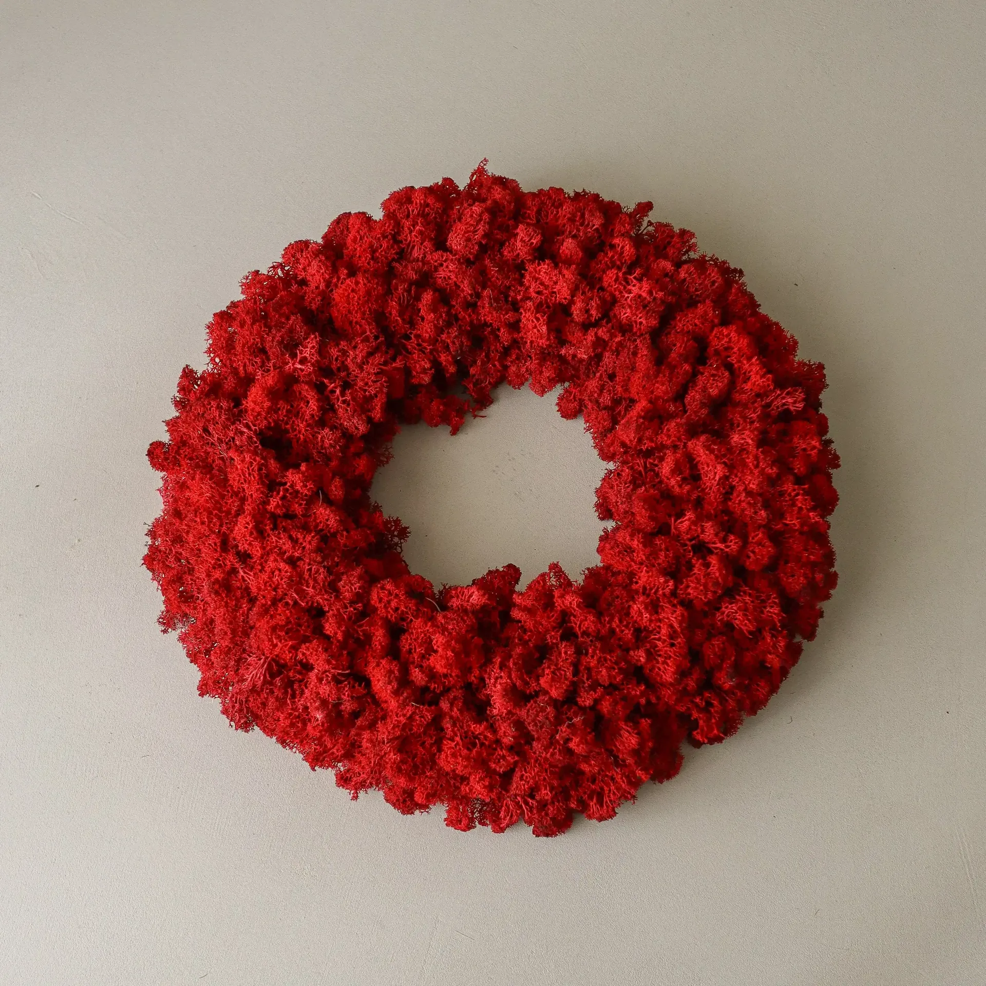 Moss Wreath coroa de musgo, Red, Ø40 cm Botané
