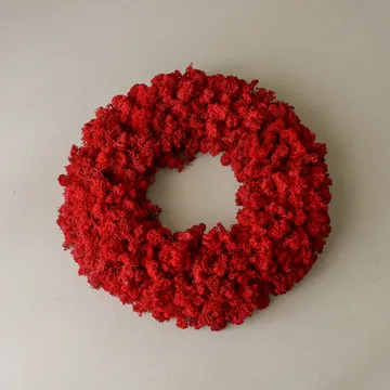 Moss Wreath coroa de musgo - Red, Ø40 cm - Botané