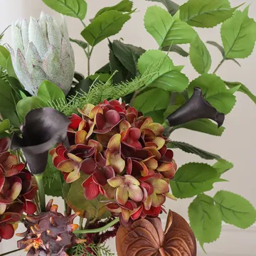 Noir Botanica ramo artificial - Hortênsia-cala-anthurium 112 cm, 15 un. - Botané