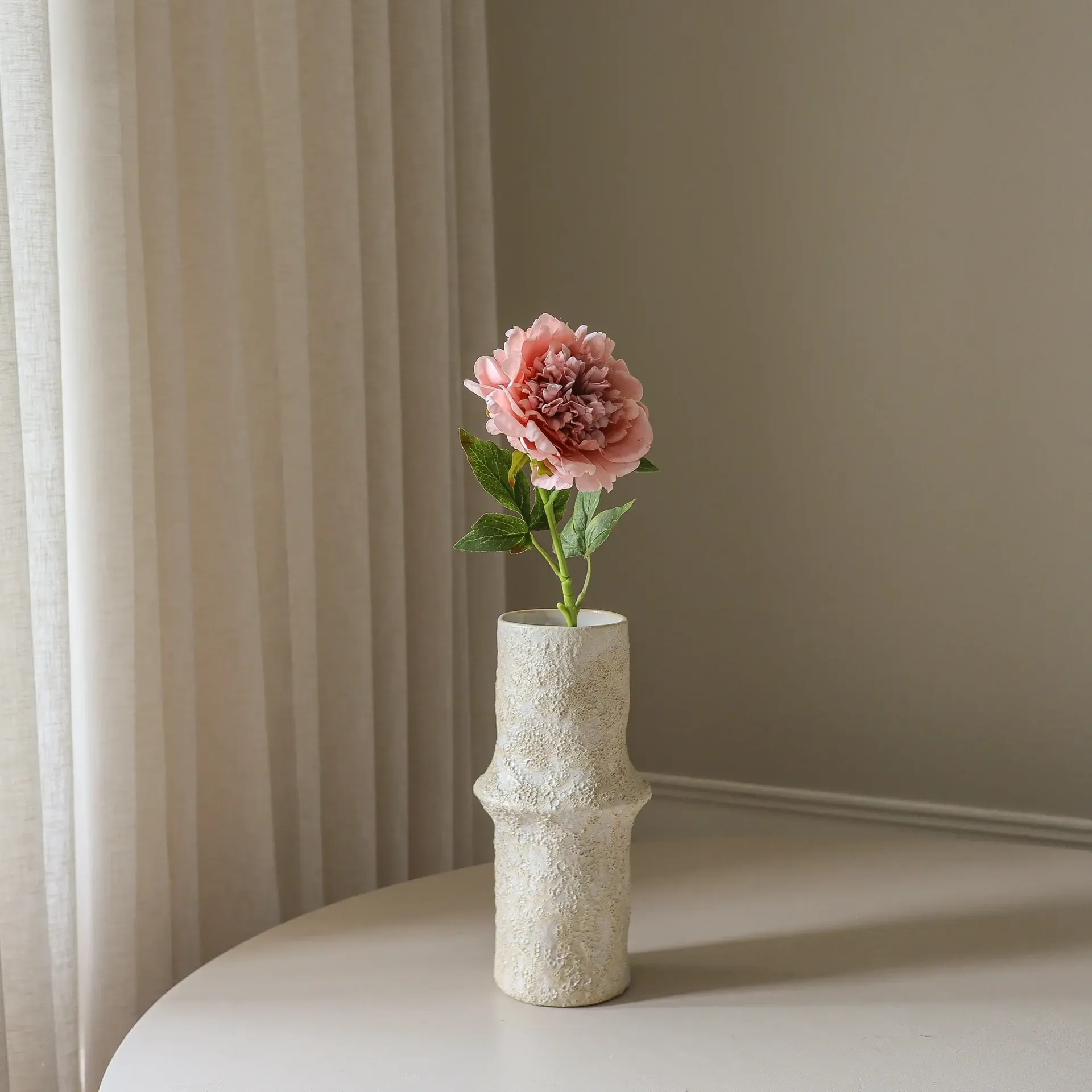 Peónia flor artificial, Rosa dusty, 56 cm, 1 unid. Botané