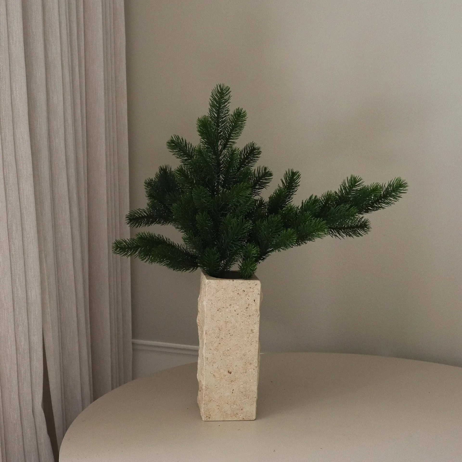 Ramo de pinheiro planta artificial, Verde, 65 cm Botané