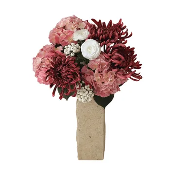 Rose reverie bouquet artificial - Hortênsia, crisântemo-aranha, ranúnculo, 77 cm - Botané