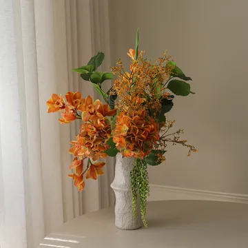 The Orangery ramo artificial - Orquídea cymbidium–gladiolo–hortênsia, 85 cm, 10 unid. - Botané