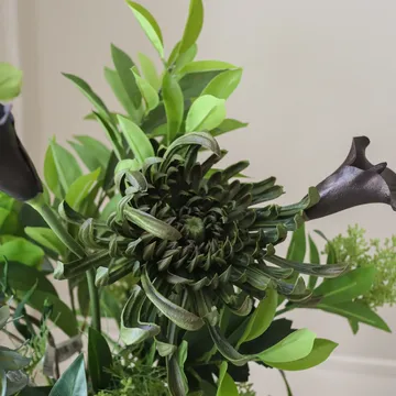 Verdant Noir ramo artificial - Kála-crisantemo-aranha-helianthus-de-outono, 92 cm, 13 un - Botané