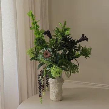 Verdant Noir ramo artificial - Kála-crisantemo-aranha-helianthus-de-outono, 92 cm, 13 un - Botané