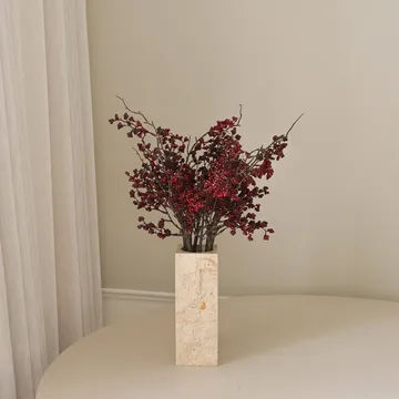Wild Berry ramo artificial - Ramos de bagas vermelho-escuros, 66 cm - Botané