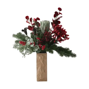 Wild winter ramo artificial - Protea, crisântemo-aranha, copo-de-leite, eucalipto, 84 cm - Botané