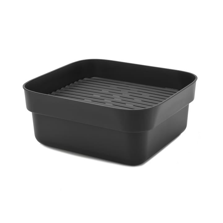 Bacia de louça com escorredor Sinkside 34x37 cm - Cinza escuro - Brabantia