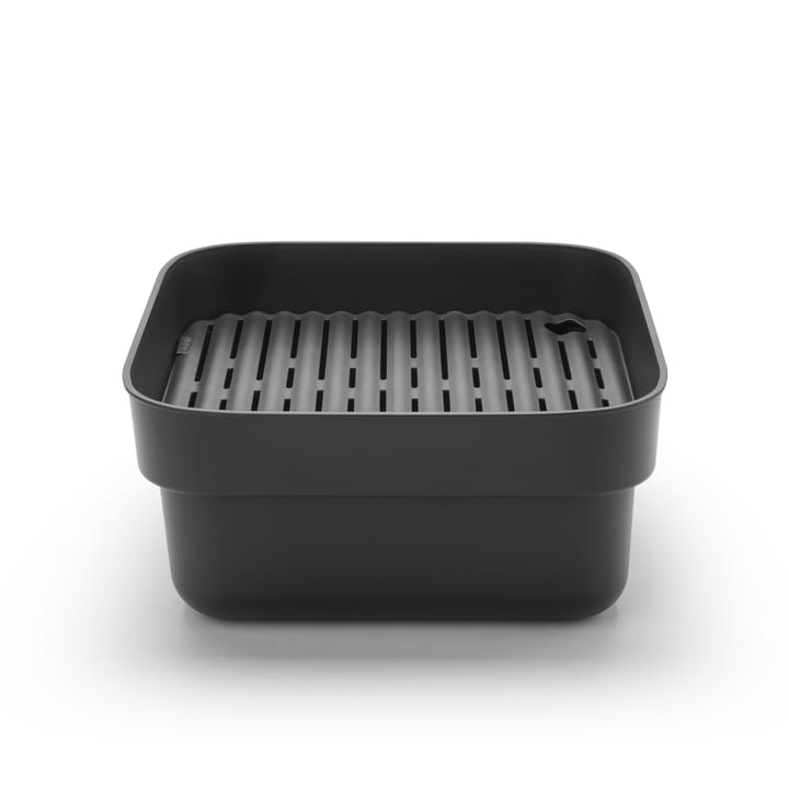 Bacia de louça com escorredor Sinkside 34x37 cm, Cinza escuro Brabantia