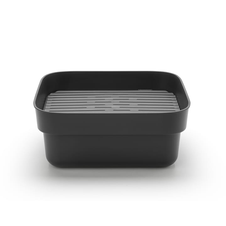 Bacia de louça com escorredor Sinkside 34x37 cm, Cinza escuro Brabantia