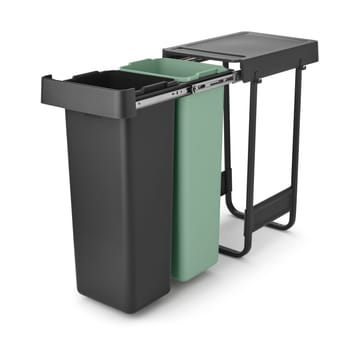 Baldes embutíveis Sort&Go, 2x30 L - Cinza escuro - Brabantia