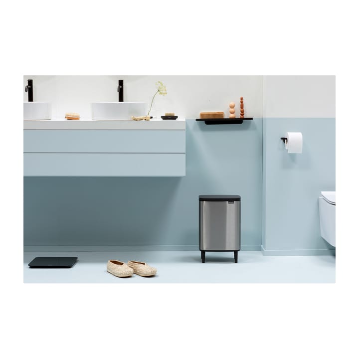 Bo caixote de lixo alto 12 L, Aço escovado matte Brabantia
