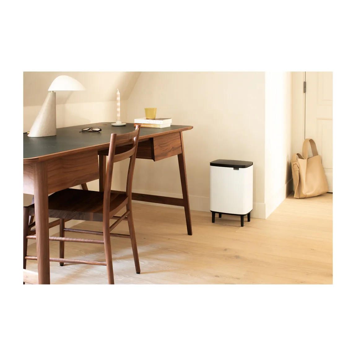 Bo caixote de lixo alto 12 L, Branco Brabantia