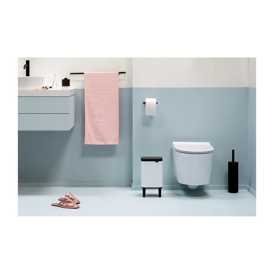 Bo caixote de lixo alto 4 L, Branco Brabantia