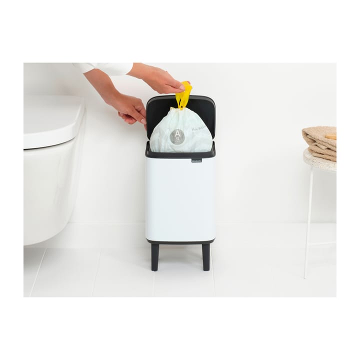 Bo caixote de lixo alto 4 L, Branco Brabantia