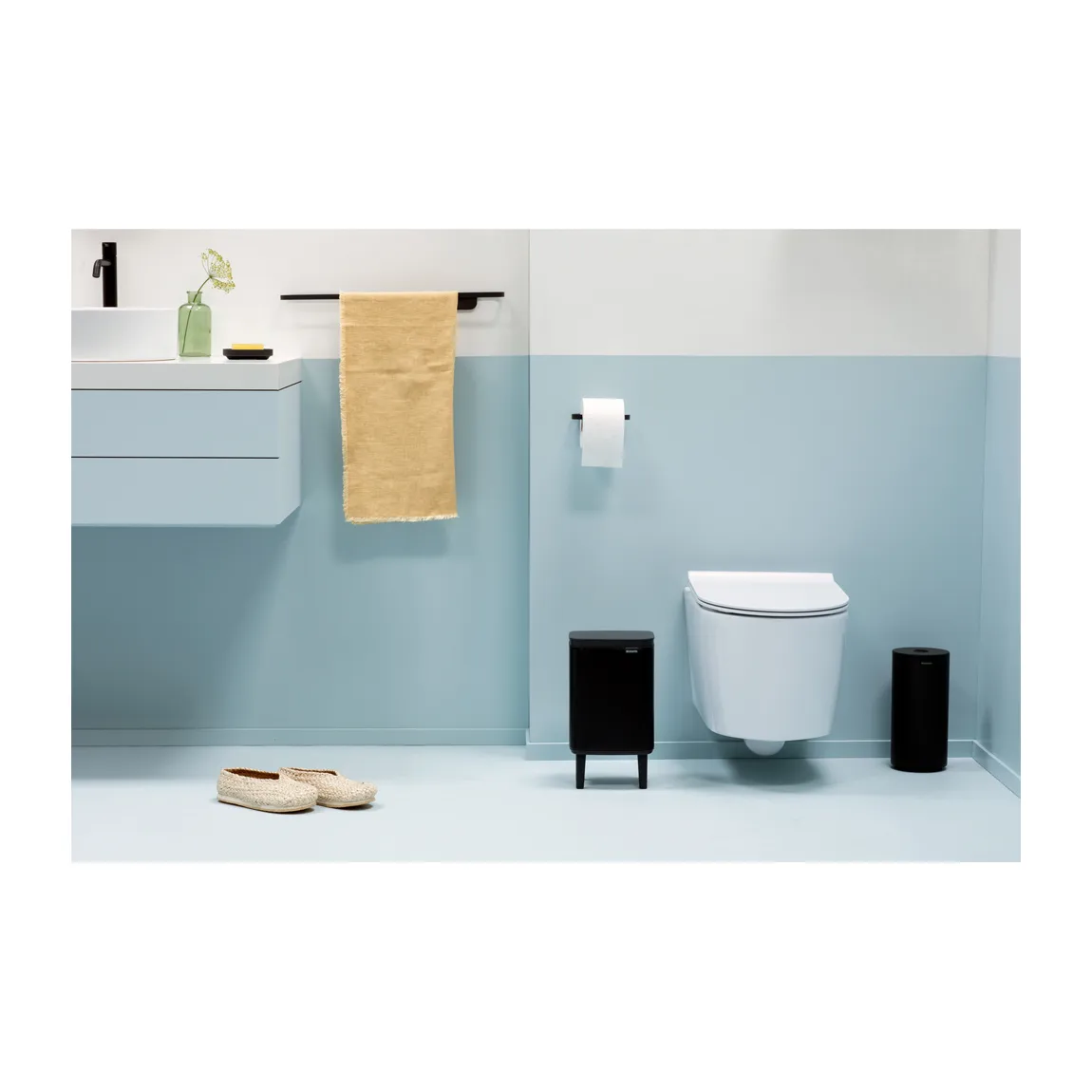 Bo caixote de lixo alto 4 L, Preto matte Brabantia