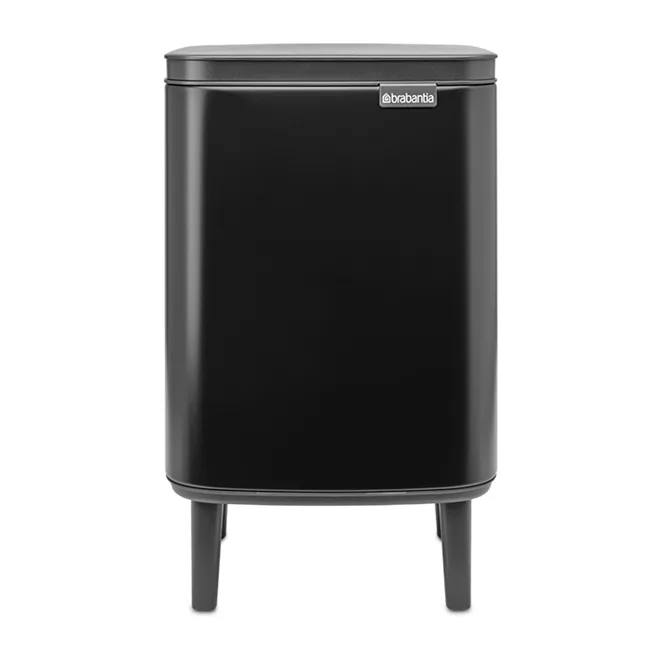 Bo caixote de lixo alto 7 L, Preto matte Brabantia