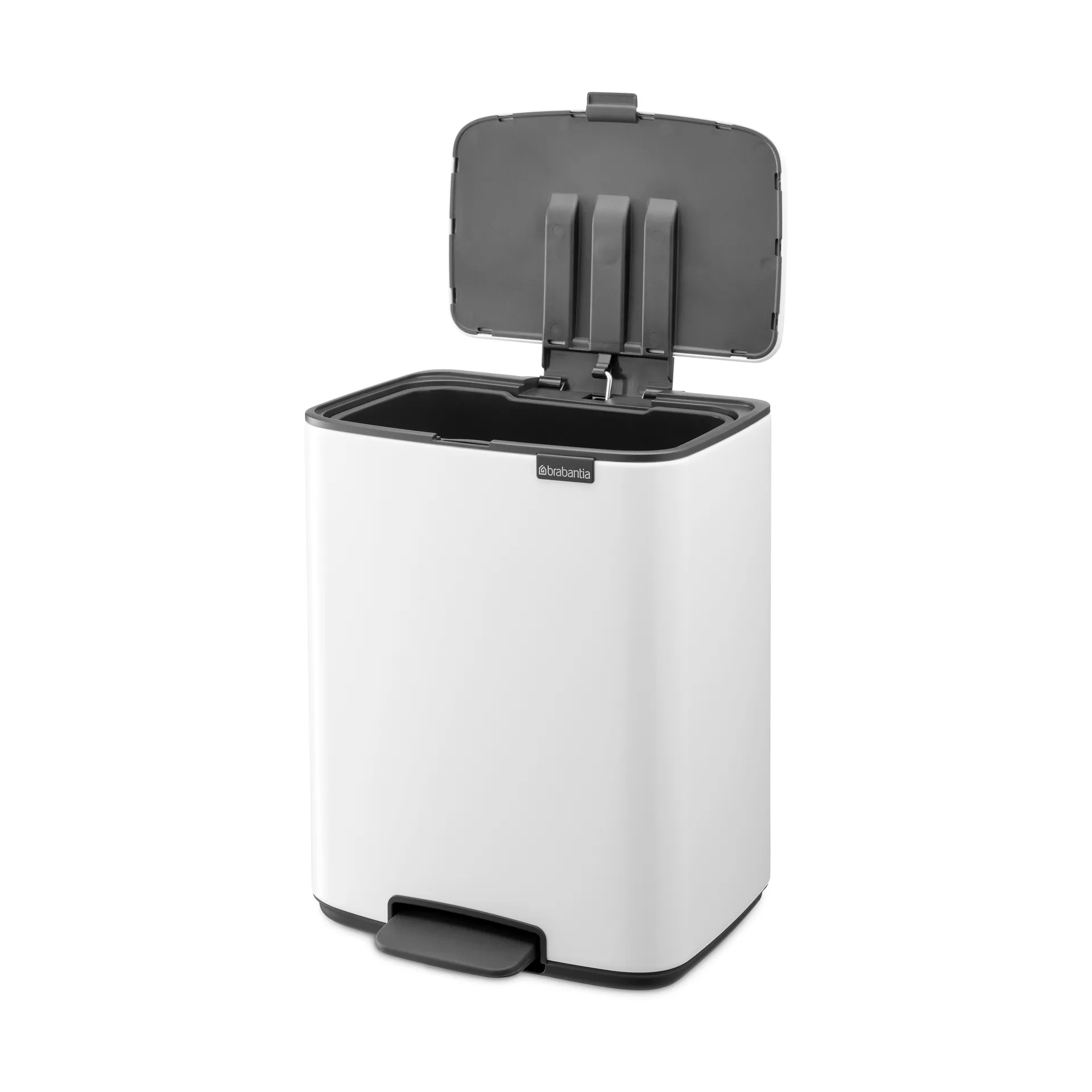 Bo caixote do lixo com pedal 12 L, Branco Brabantia