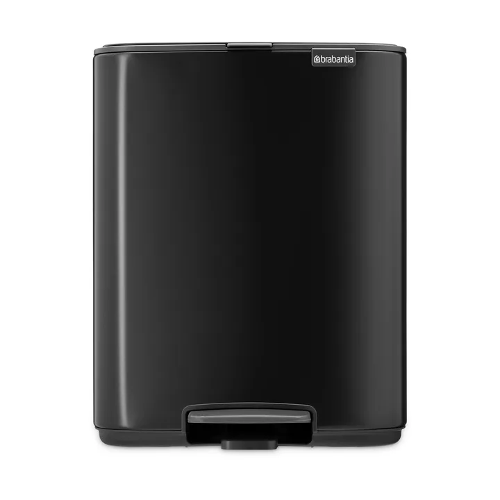 Bo caixote do lixo com pedal 12 L - Preto fosco - Brabantia
