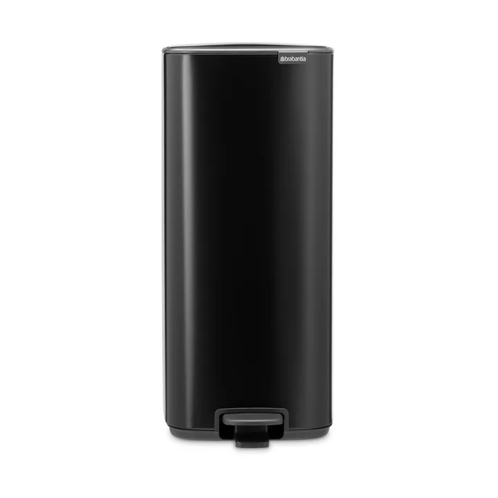 Bo caixote do lixo com pedal 30 L - Preto fosco - Brabantia