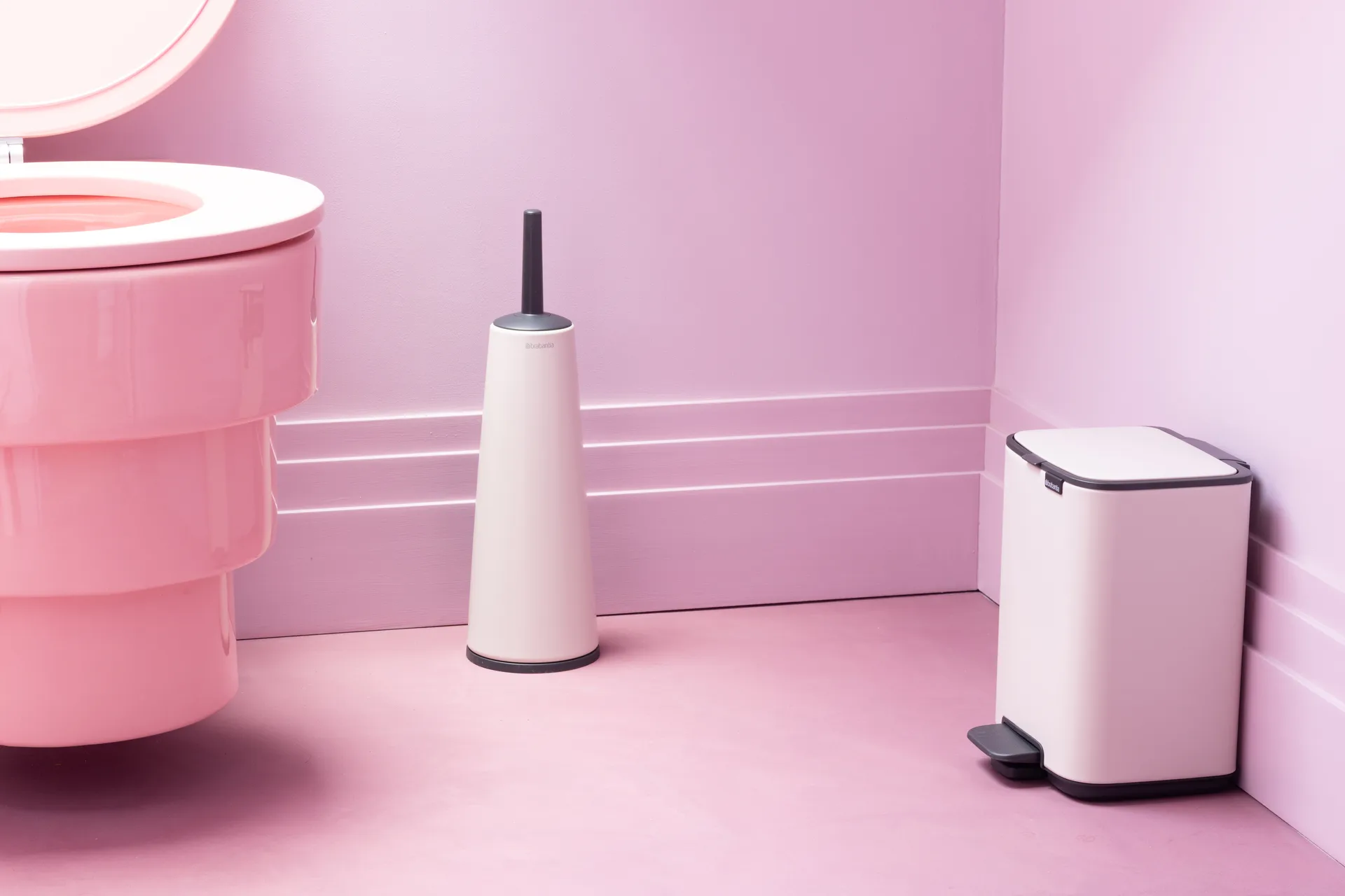 Bo caixote do lixo com pedal 4 L, Branco Brabantia