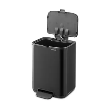 Bo caixote do lixo com pedal 4 L - Preto fosco - Brabantia