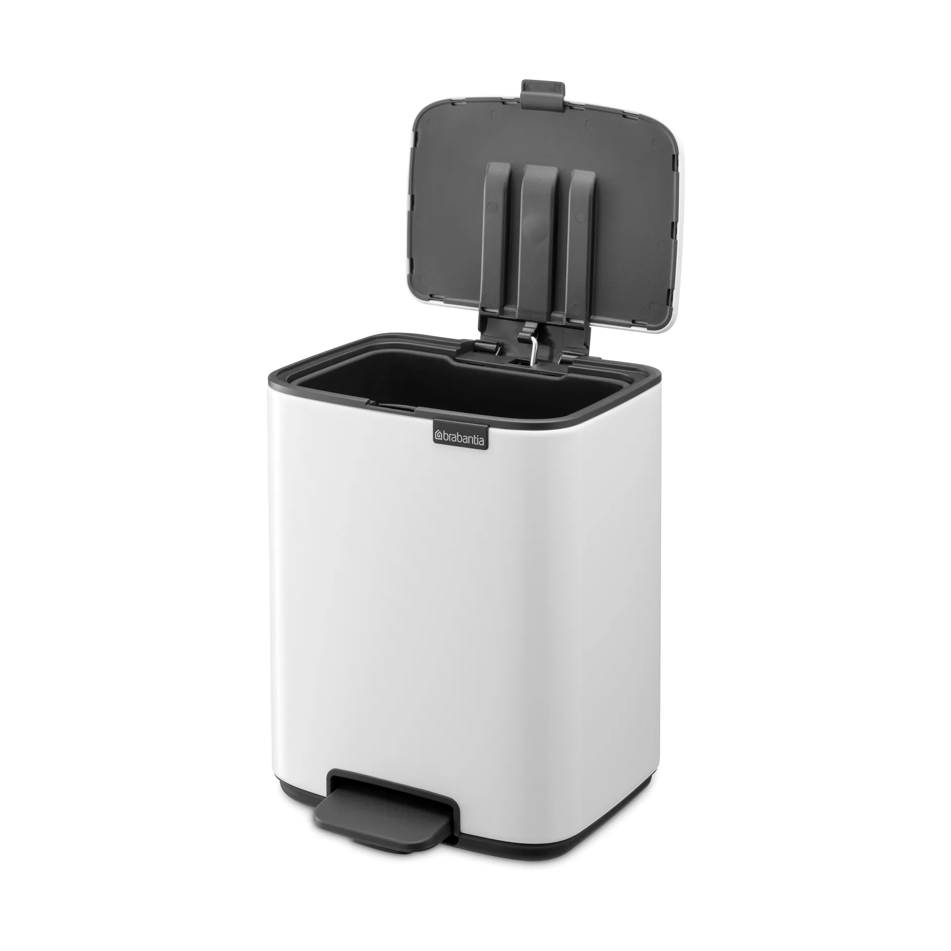Bo caixote do lixo com pedal 7 L, Branco Brabantia
