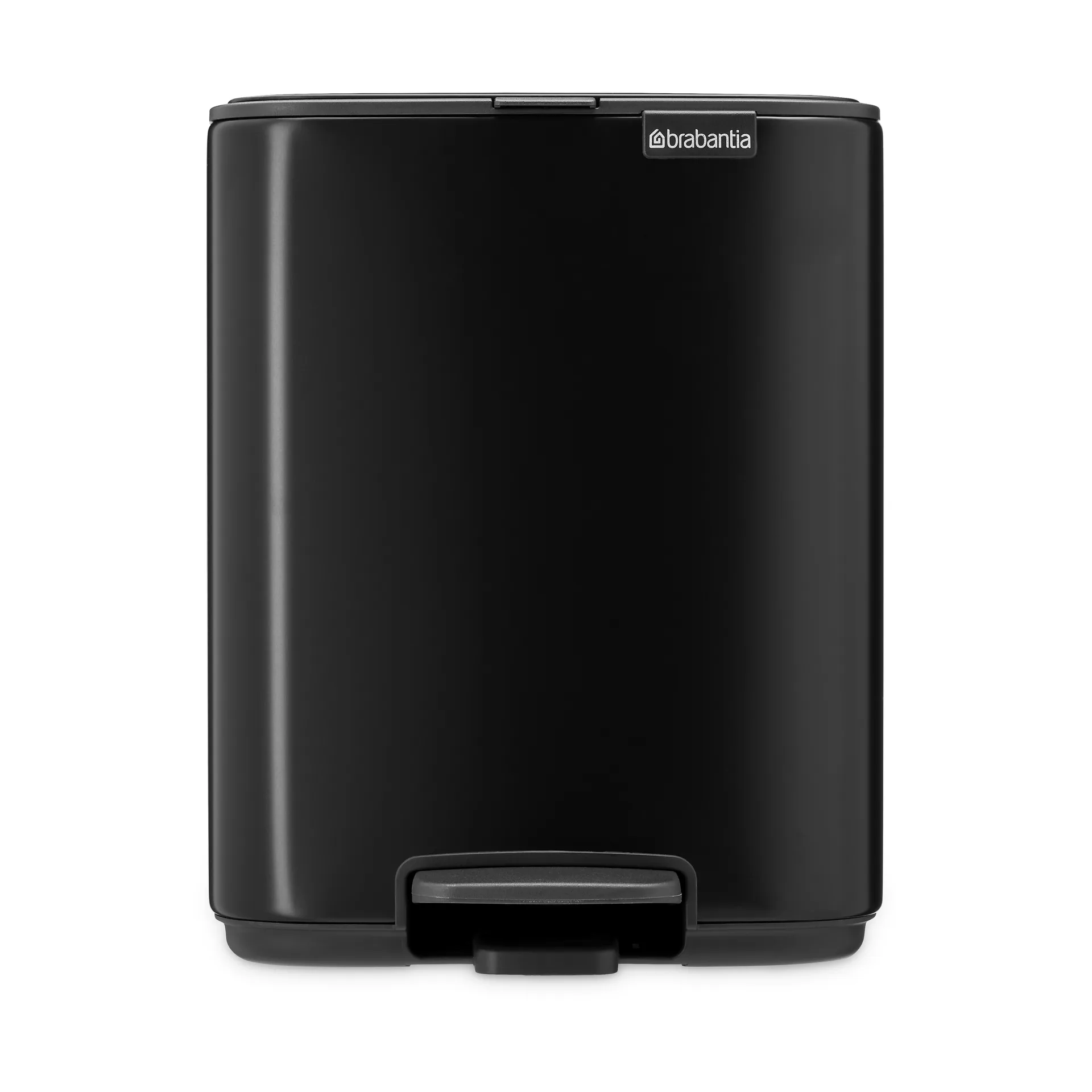 Bo caixote do lixo com pedal 7 L, Preto fosco Brabantia