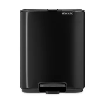 Bo caixote do lixo com pedal 7 L - Preto fosco - Brabantia