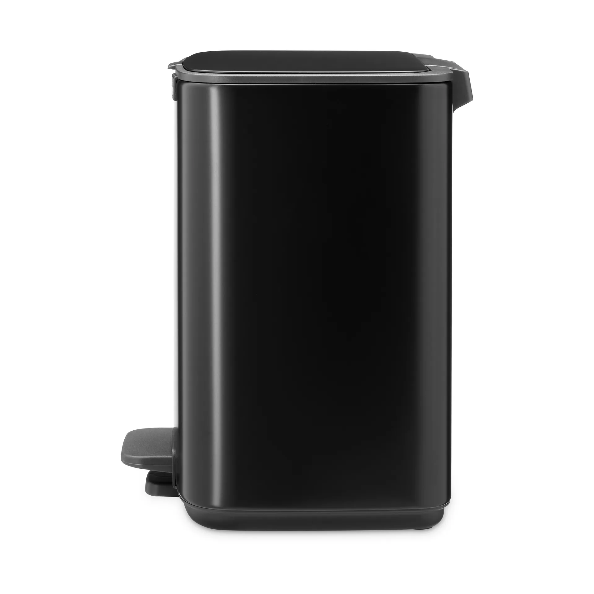 Bo caixote do lixo com pedal 7 L, Preto fosco Brabantia