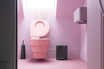 Bo caixote do lixo com pedal 7 L - Preto fosco - Brabantia