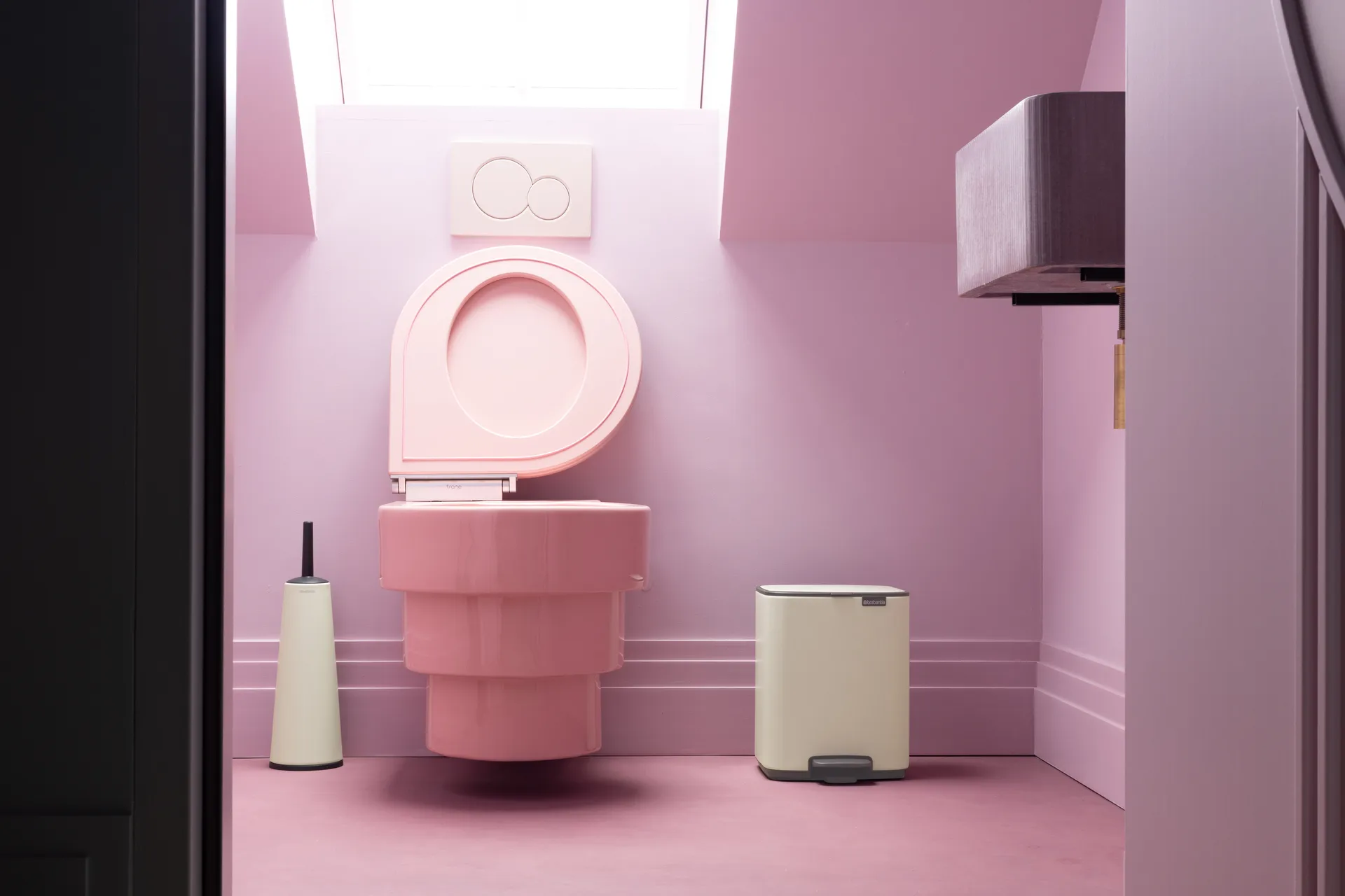 Bo caixote do lixo com pedal 7 L, Soft Bege Brabantia