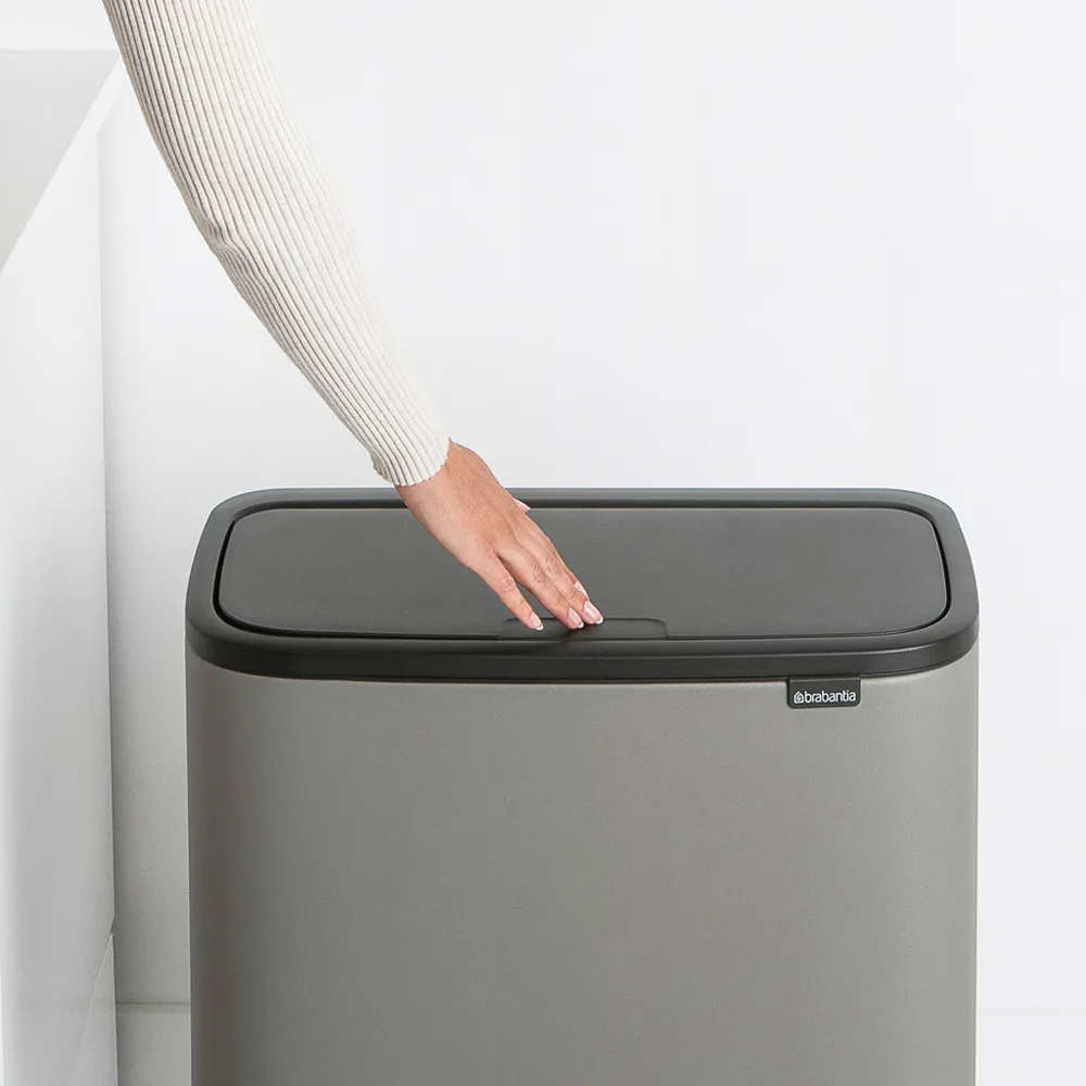 Bo Touch Bin 11+23 litros, Mineral concrete grey Brabantia