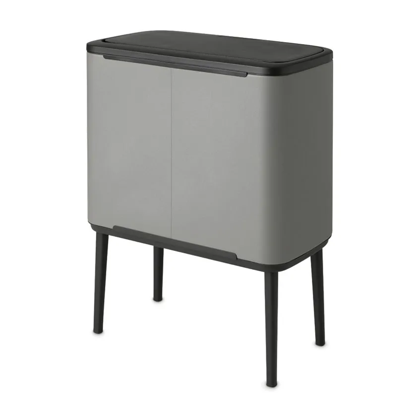 Bo Touch Bin 11+23 litros, Mineral concrete grey Brabantia
