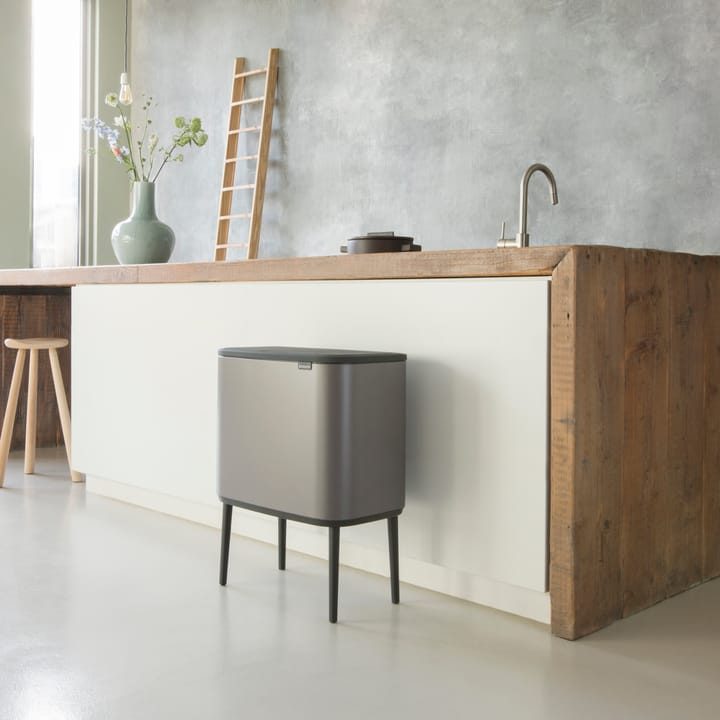 Bo Touch Bin 11+23 litros, platina Brabantia