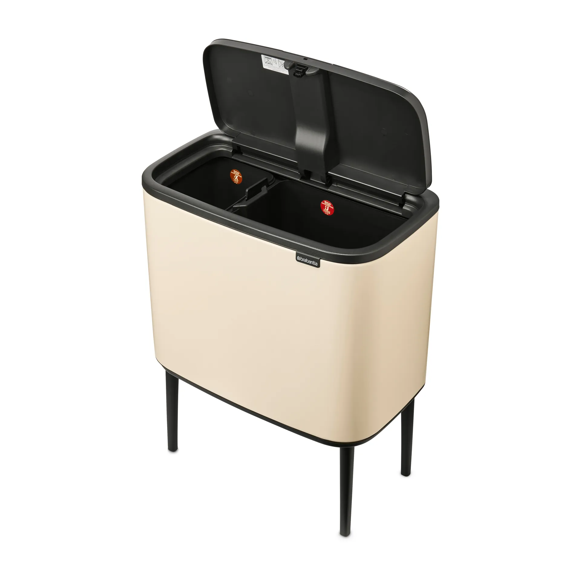 Bo Touch Bin 11+23 litros, Soft beige Brabantia