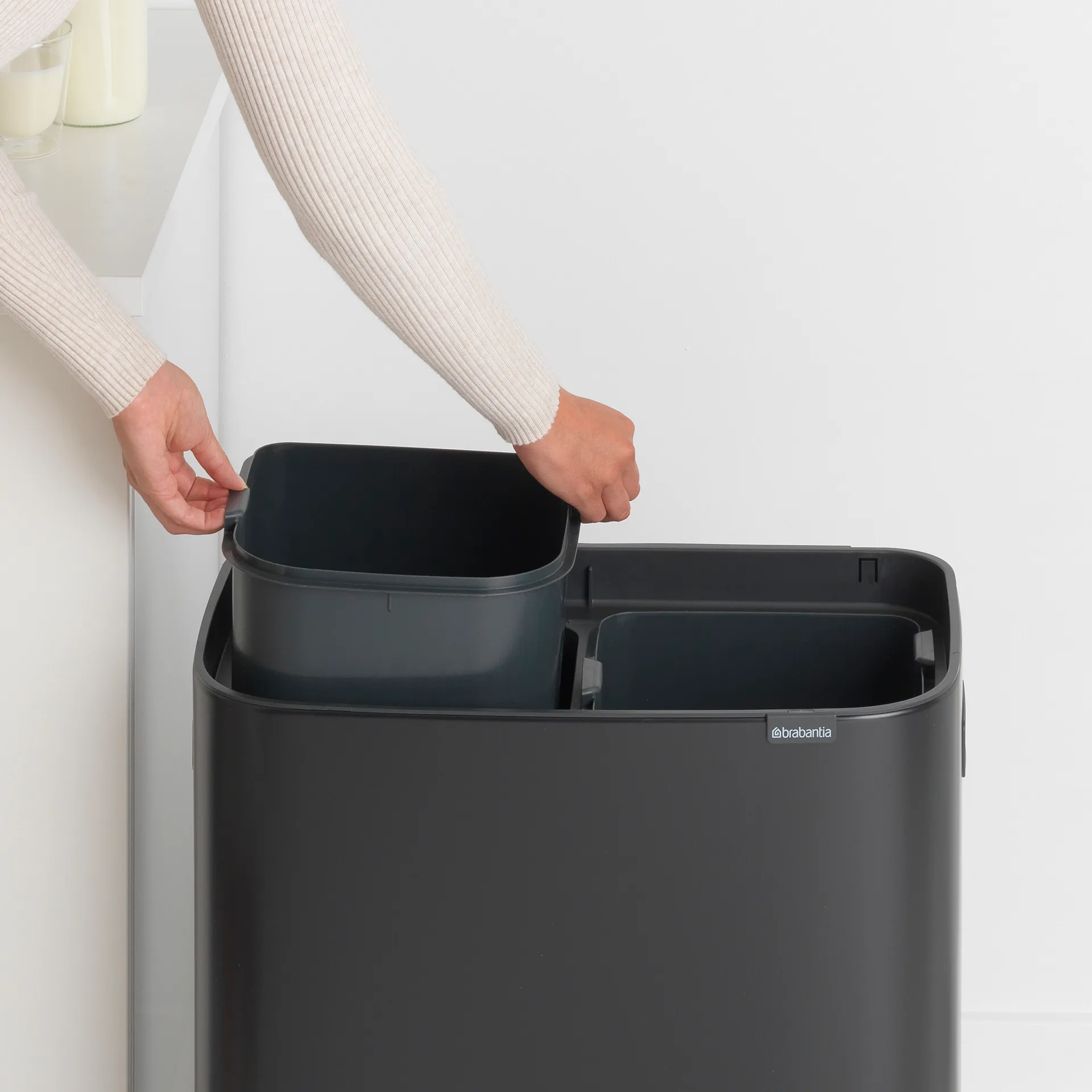 Bo Touch Bin 2x30 L, preto mate Brabantia