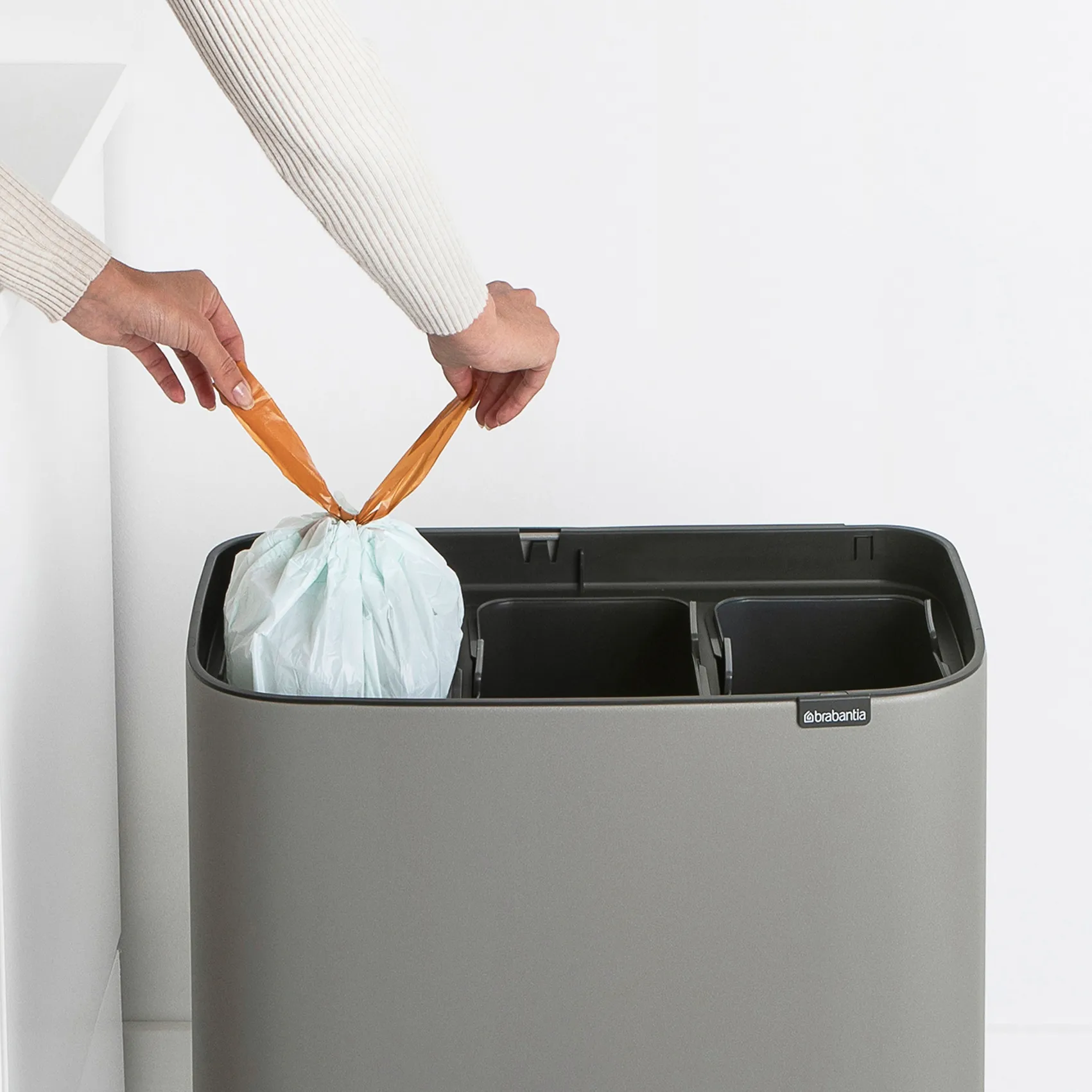 Bo Touch Bin 3 x 11 litros, Mineral concrete grey Brabantia