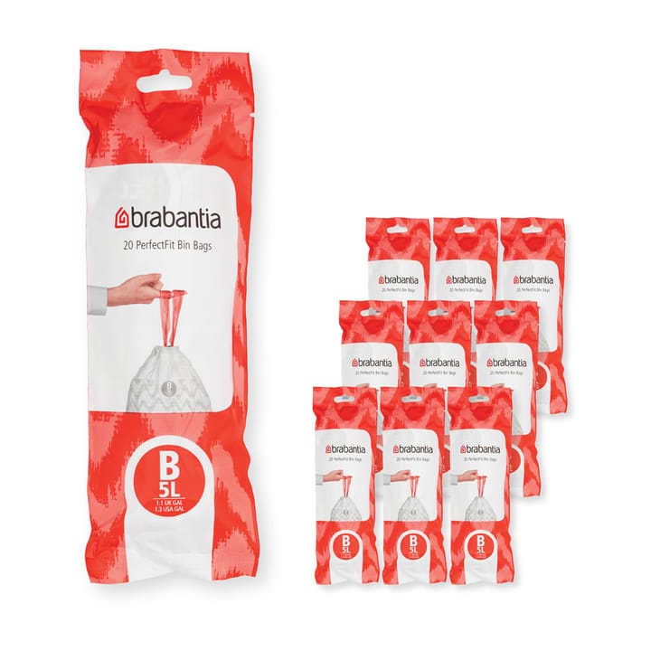 Brabantia PerfectFit sacos de lixo - 200 un. - Modelo  B. 5 L - Brabantia