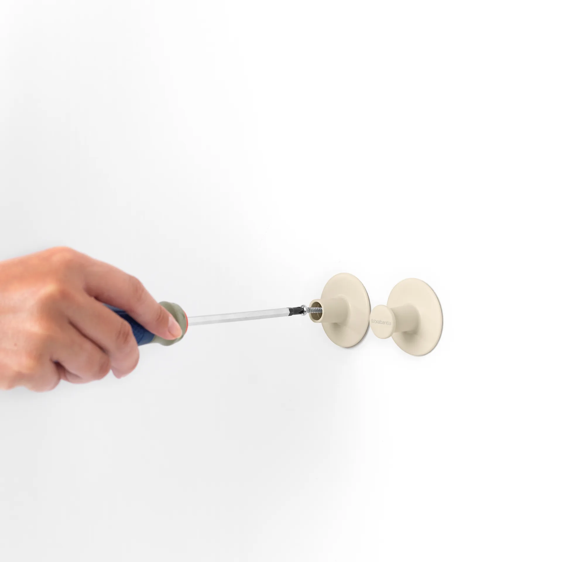 Brabantia ReNew cabides de toalha 2 un., Bege suave Brabantia