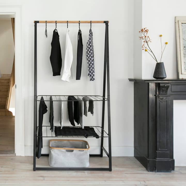 Cabide para roupa Linn grande, Preto Brabantia