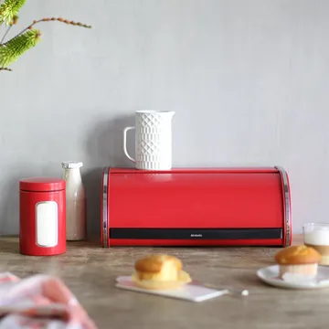 Caixa de pão Roll Top large - passion red - Brabantia