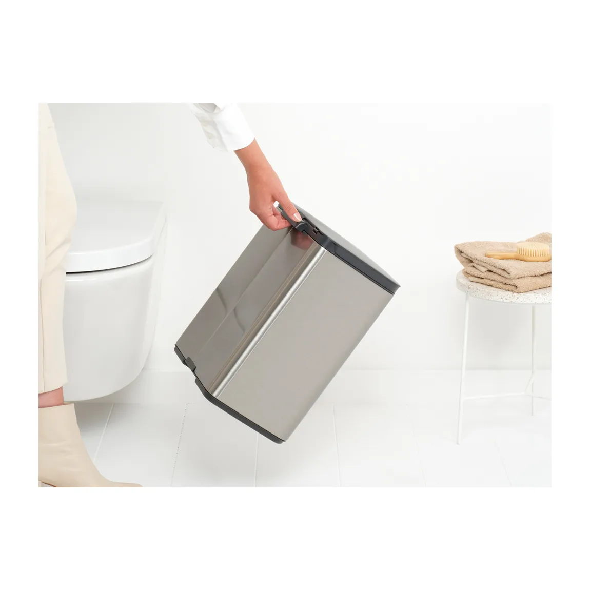 Caixote Bo 12 L, Aço escovado - matte Brabantia