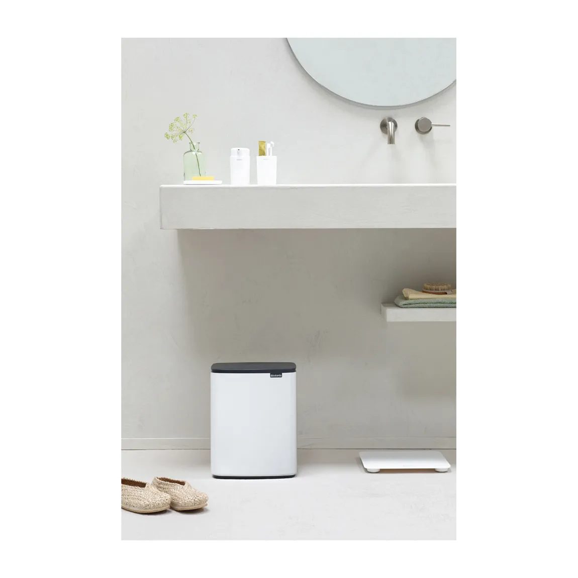 Caixote Bo 12 L, Branco Brabantia