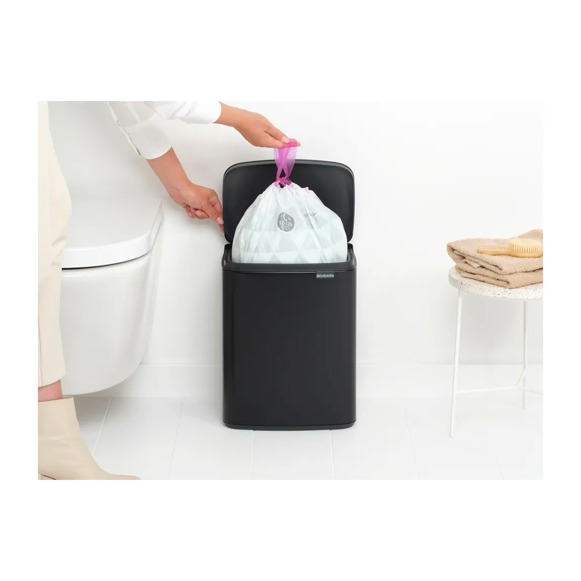 Caixote Bo 12 L, Matte black Brabantia