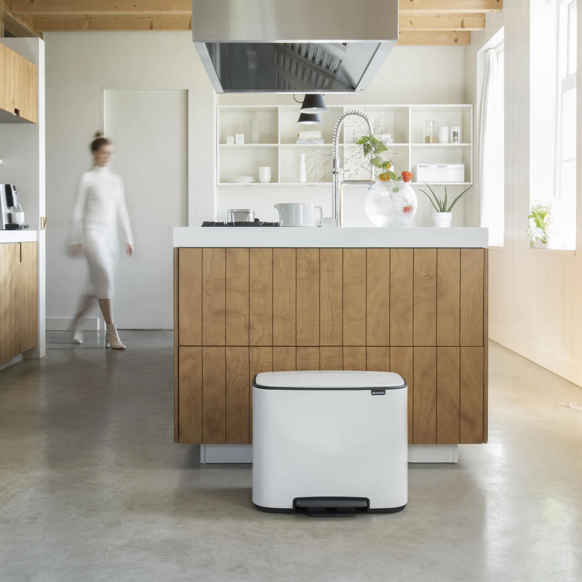 Caixote Bo 36 l, branco Brabantia