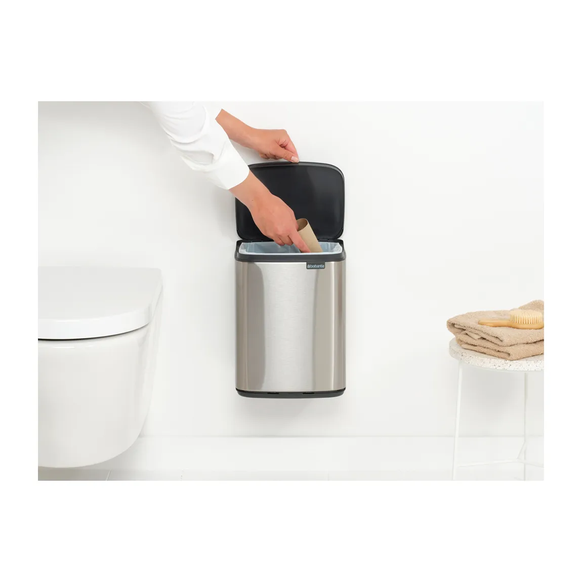 Caixote Bo 7 L, Aço escovado - matte Brabantia