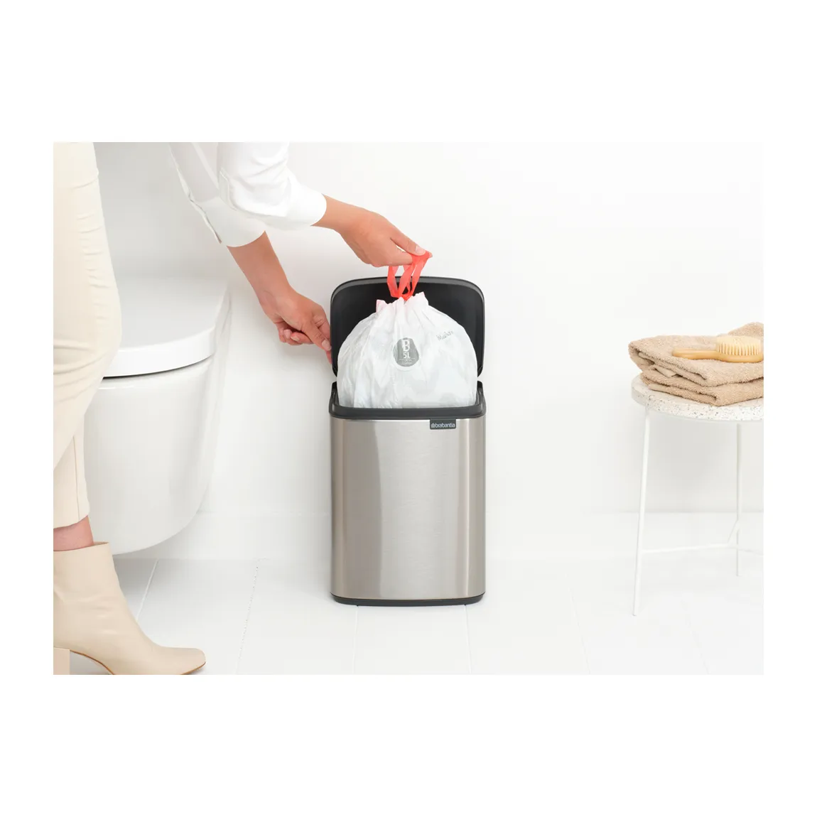Caixote Bo 7 L, Aço escovado - matte Brabantia